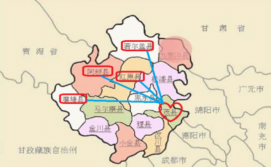 三大藏区分布地图图片