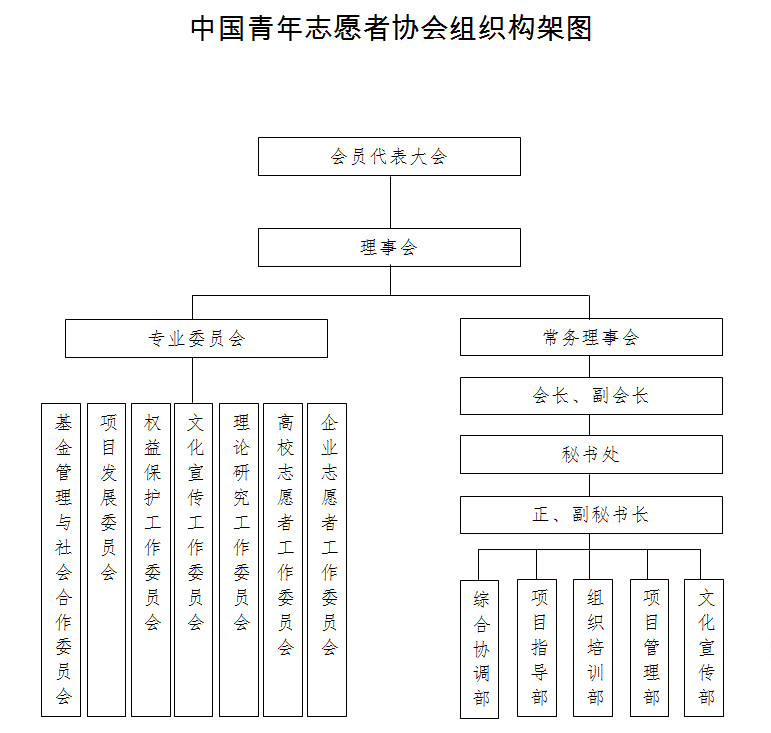 中国青年志愿者网 志愿组织 志愿者协会 协会组织架构 > 正文相关文章